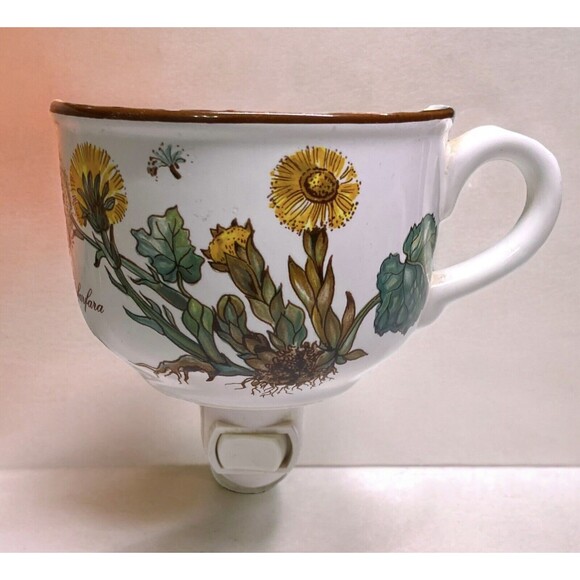 Villeroy And Boch Botanical Cup Handmade Nightlight Plug In Flowers Floral - Picture 1 of 13
